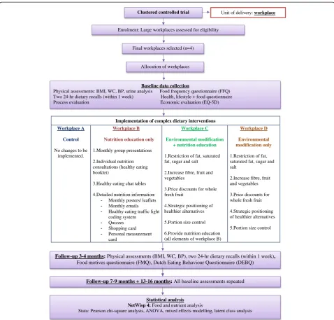 Figure 2 Food Choice at Work trial design.