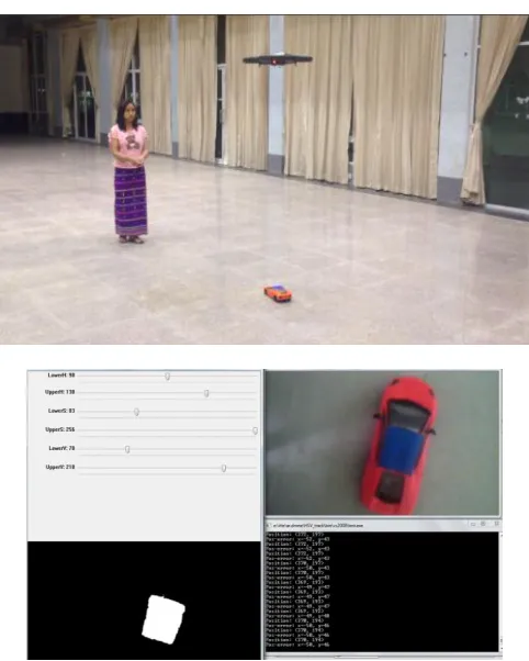 Figure 5:  Tracking Ground Object with Bottom Camera 