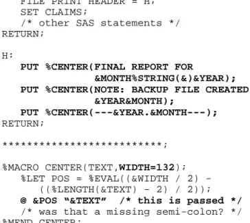 Figure 5  A Few Delimiters 