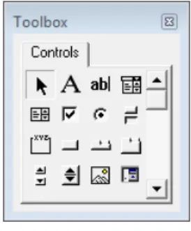 Fig. 2 The Project Explorer shows the UserForm.  Fig. 3 The Toolbox 