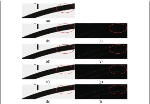 Figure 12 Jagged edge corrected images obtained by varying the window size of the JEC process