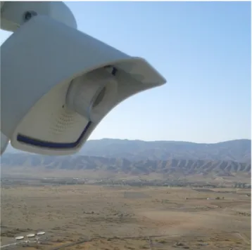 Fig. 1. One of the six shadow cameras overlooking the PSA from top of a tower.