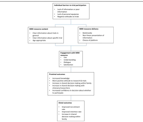 Fig. 1 Possible pathway of effectiveness of multimedia information (MMI) resources
