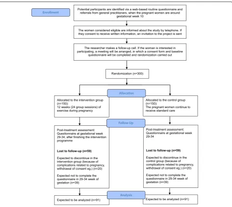 Fig. 1 The expected flow diagram of progress through the study
