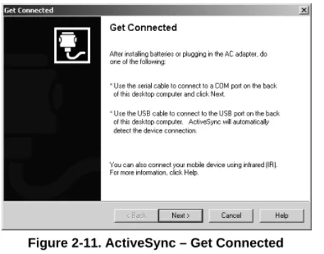 Figure 2-11. ActiveSync – Get Connected