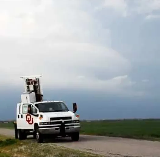 Figure 1.13: An image of the AIR collecting data near Willow, Oklahoma March 18, 2012