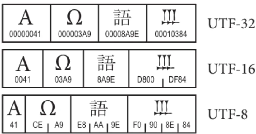 Figure 2-11.  Unicode Encoding Forms