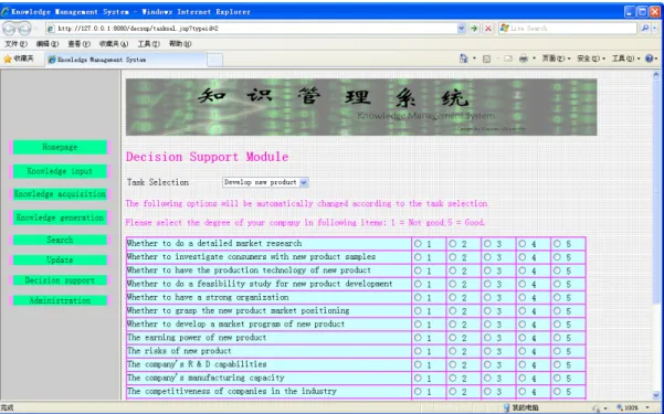 Figure 5. User interface 