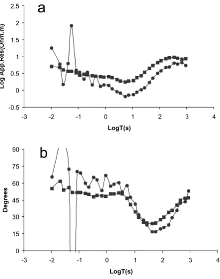 Fig. 5.Comparison of the applied static shift to that calculated with ourtechnique. Continuous line: values obtained with the method proposedin this work
