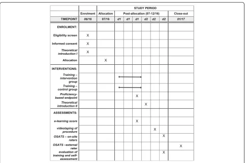 Fig. 2 Study process schedule (according to SPIRIT guidelines)