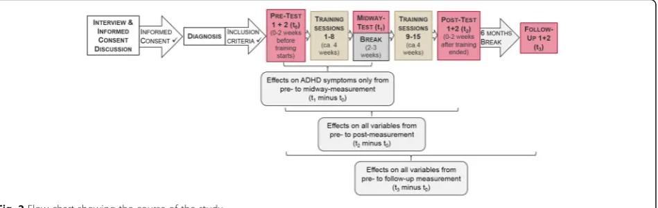 Fig. 2 Flow chart showing the course of the study