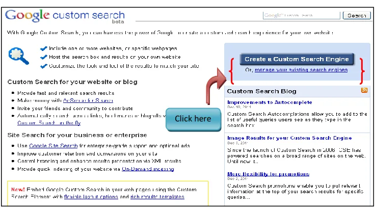 Figure 14: Create a custom search engine 