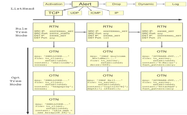 Figure 4: Snort RTNs and OTNs  