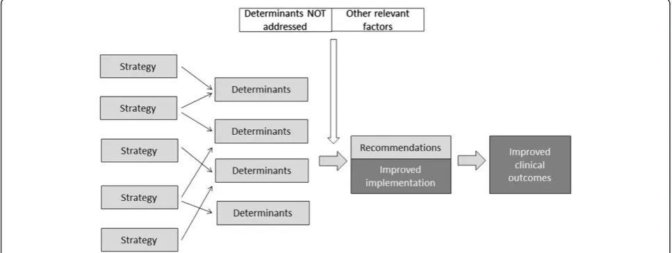 Figure 2 Logic model of Tailored Implementation for Chronic Diseases (TICD) implementation interventions.