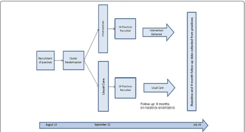 Figure 2 A flow diagram and timescale of the study.