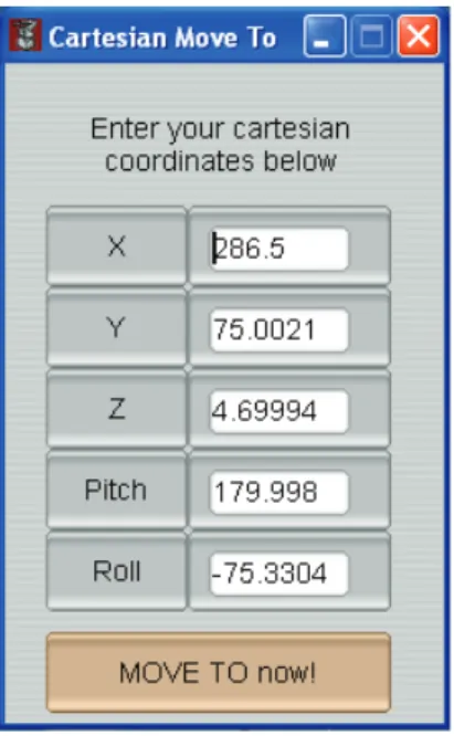 Figure 4-7. The Cartesian Move To dialog box.