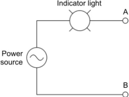 Figure 68. Indicator light circuit used for testing continuity. 
