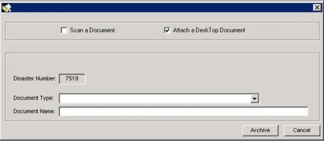 Figure A-1: Attach/Scan Document Dialog Box 