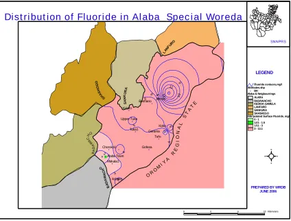 Figure 1. Fluoride level in Halaba in mg/litre. 