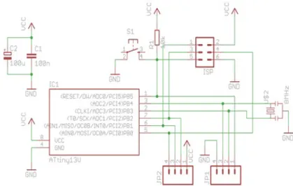 Figure 3.3: ATtiny85 connection diagram