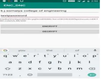 Fig: 2.Encrypted Message 