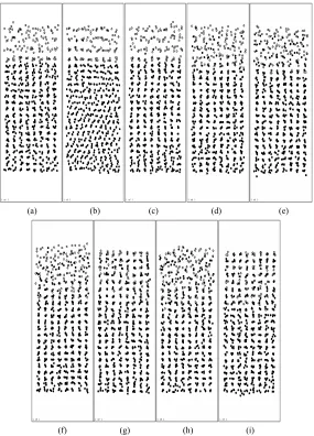 Figure 3(f), tures of atoms position after running 20000, 40000 and 80000 time steps at 1200K, respectively