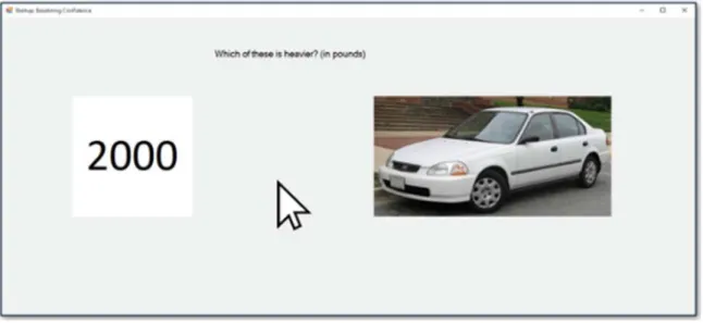 Figure 4 : Number-to-Car Baselining Question Sample 