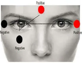 Figure 10: EOG Electrode Placement on Face 