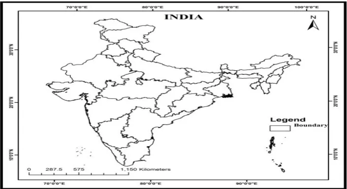 Figure -1 India; Location Map  