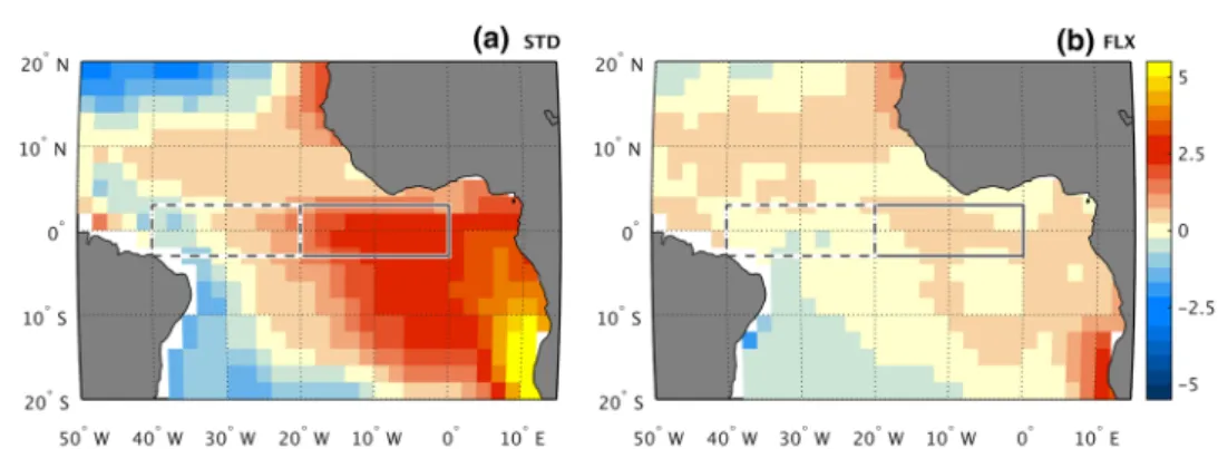Figure 1 shows important regions for our study as boxes. 