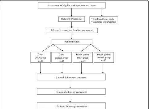 Fig. 1 Flowchart of the Stroke and Carer Optimal Health Program (SCOHP) randomised controlled trial (RCT)