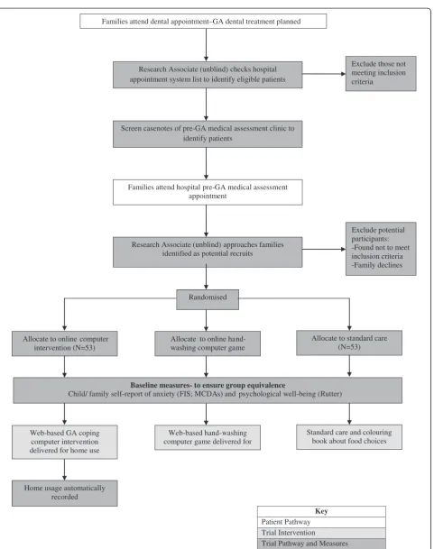 Figure 2 Phase III RCT: flow diagram showing recruitment, randomization, and group equivalence measures