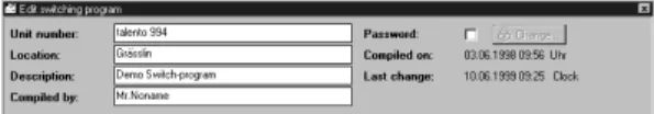 Figure 13: Project-specific information