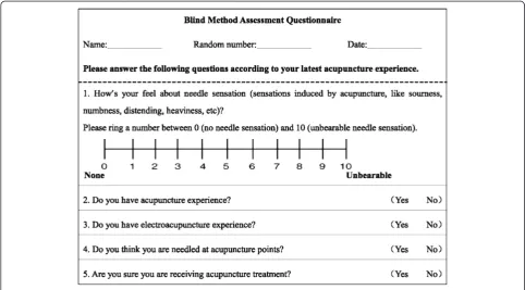 Figure 4 Blinding questionnaire.