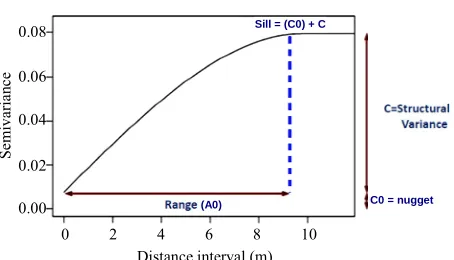 Figure 1. Variogram parameters for setting. 