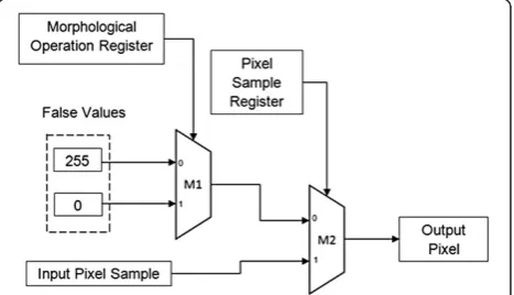 Figure 4 Morphological edge detection and image overlay for various structuring element sizes
