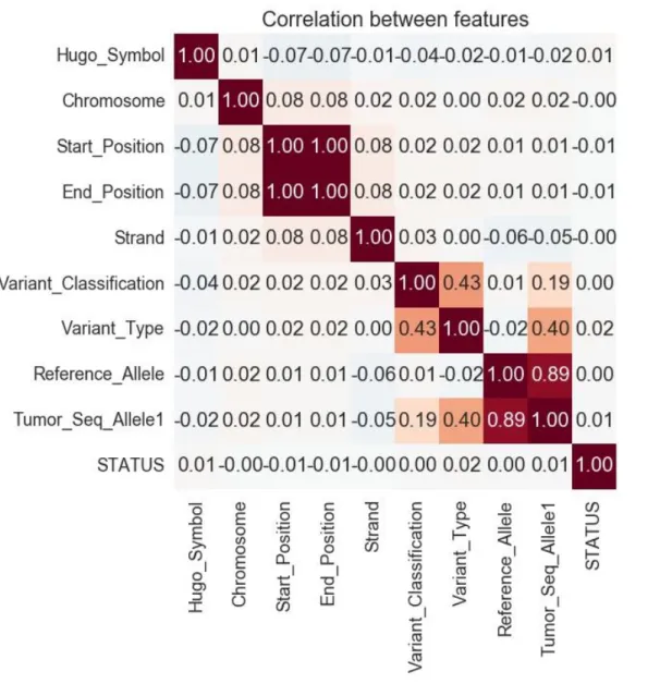 Figure 2: Heat Map of features 