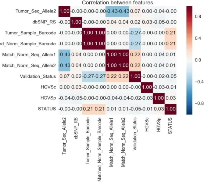 Figure 3: Heat Map of features 