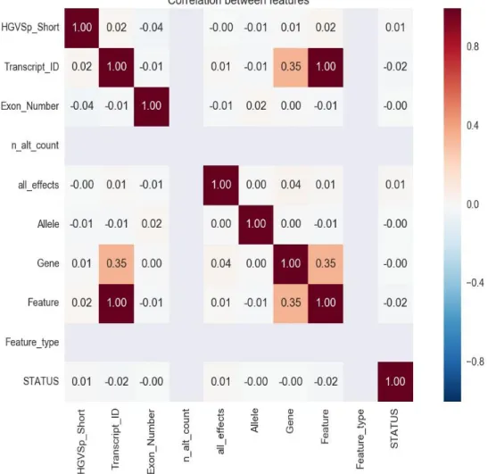 Figure 4: Heat Map of features 