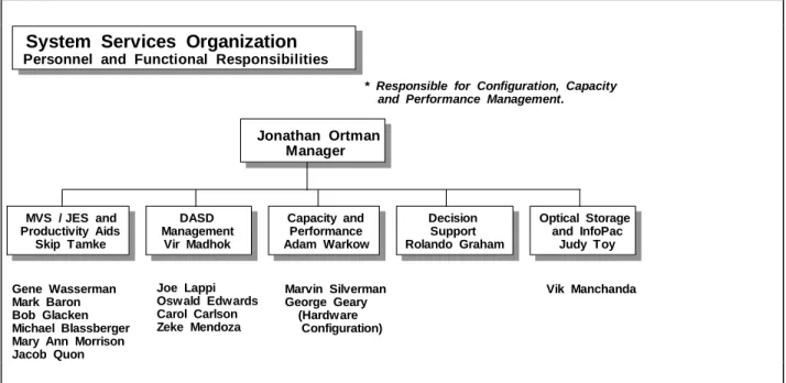 Figure 3:  Personnel  Assigned  to  the  System  Services  Functional  Responsibilities 