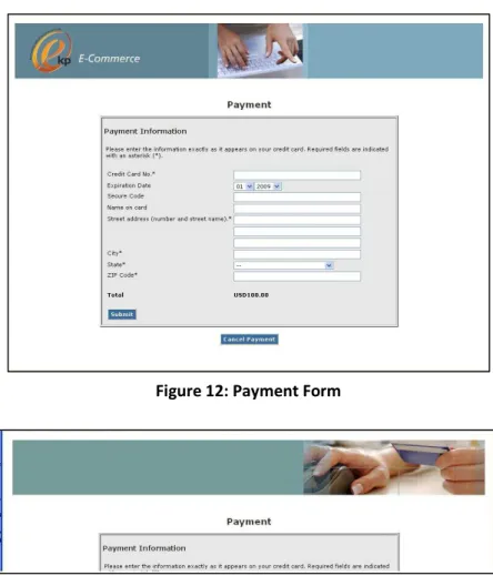 Figure 12: Payment Form 