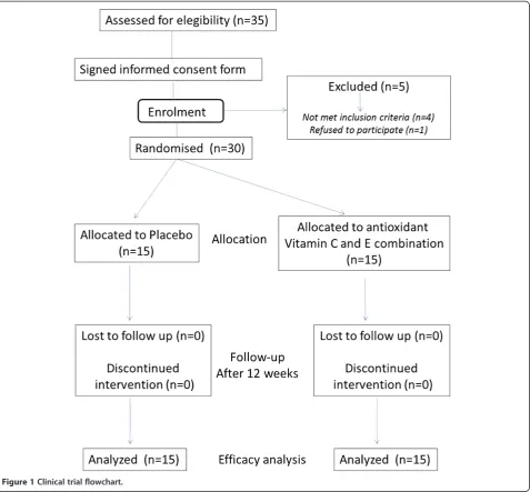 Figure 1 Clinical trial flowchart.