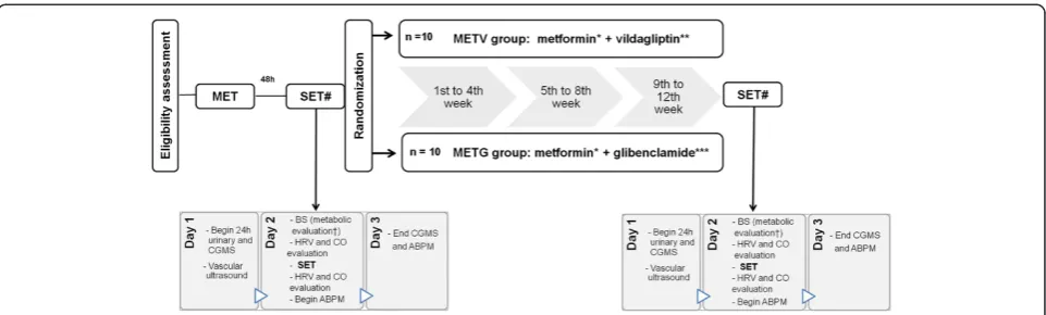 Figure 1 Flow diagram of the study design. # The submaximal exercise test (SET) will occur on the day 2 of a 3-day period of tests