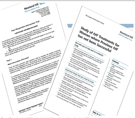 Figure 1 Exemplar original (left) and optimized (right) participant information sheets [25].