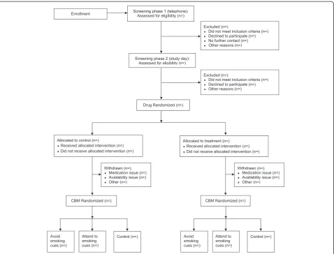 Figure 1 CONSORT flow diagram. CBM, cognitive bias modification.
