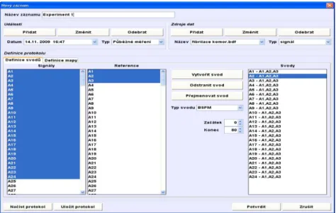 Fig 4. Example of protocol creation in application 