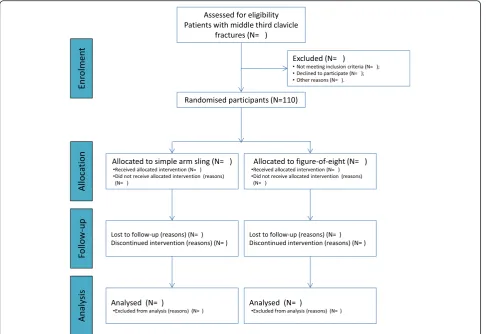 Fig. 2 Flow of participants. Diagram shows the planned flow of participants through each stage of the study