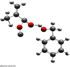 Fig. 1: Hydrogen bonding between meta substituted benzyl alcohols and acrylic esters