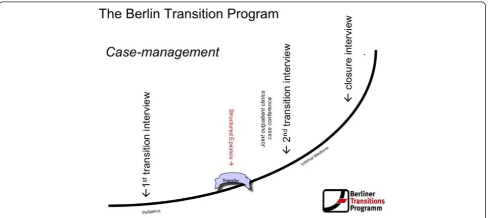 Figure 1 Structure of the Berliner transitions programm. eCRF, electronic case form.