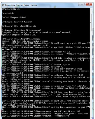 Figure 4. LogPath Setting  c.  Install MongoDB Services.( 
